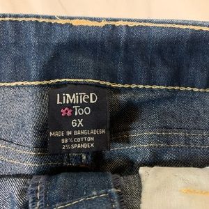 Limited Too girls pants size 6x almost new